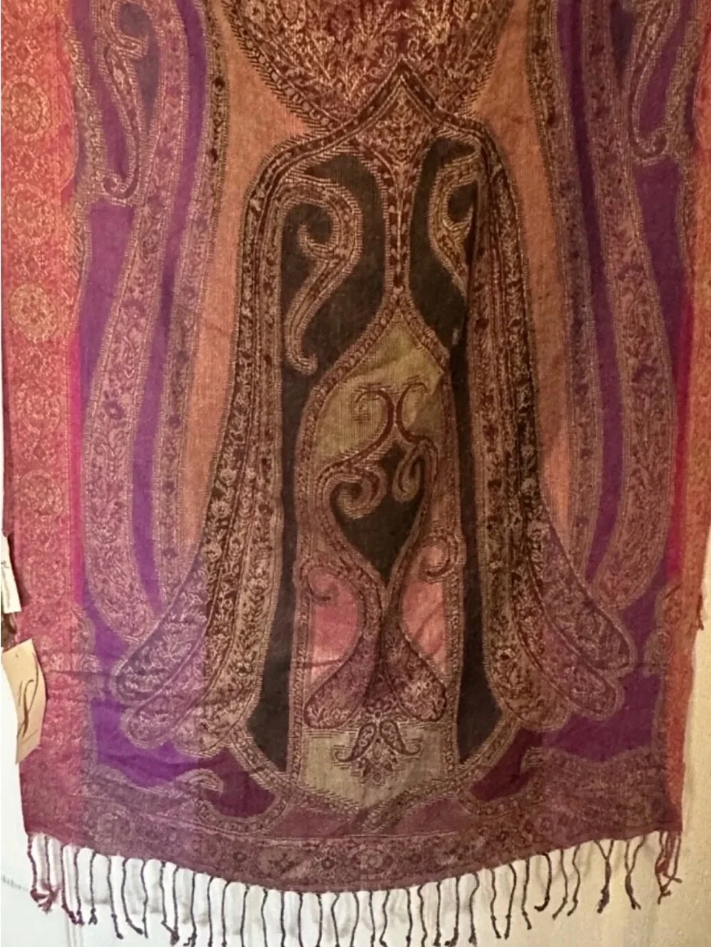 NWT~Collection Eighteen~Scarf/Wrap Pashmina~Paisley~Floral Print~”DEWBERRY”